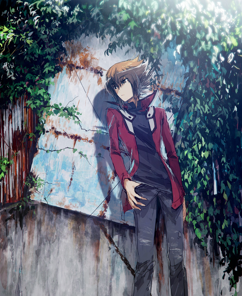 yuki judai (yu-gi-oh! and 1 more) drawn by moribuden
