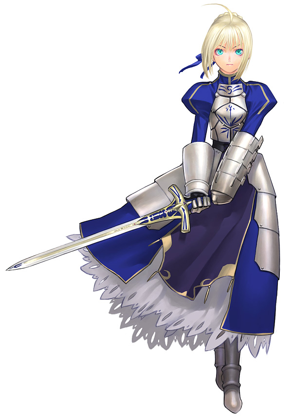 artoria pendragon and saber (fate and 1 more) drawn by sakamoto_mineji
