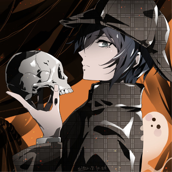 saihara shuichi (danganronpa and 1 more) drawn by u_u_ki_u_u