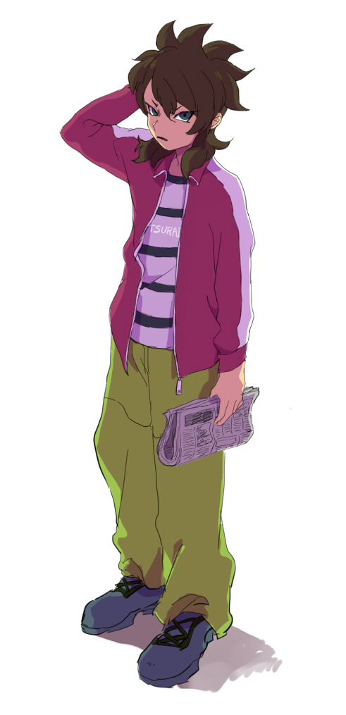 fudou akio (inazuma eleven go and 1 more) drawn by gorgomm