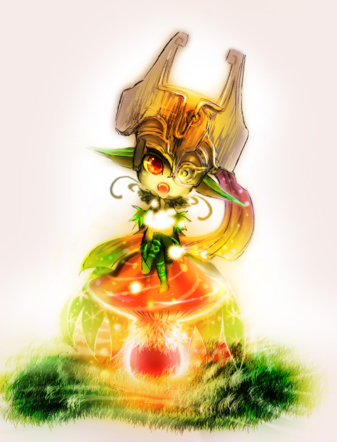 midna (the legend of zelda and 1 more) drawn by tomani