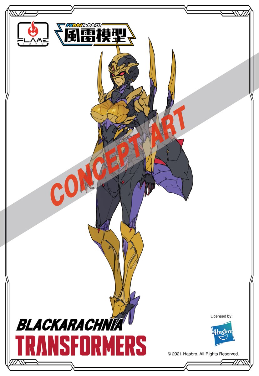 blackarachnia (transformers and 4 more) drawn by ban!_(bansankan)