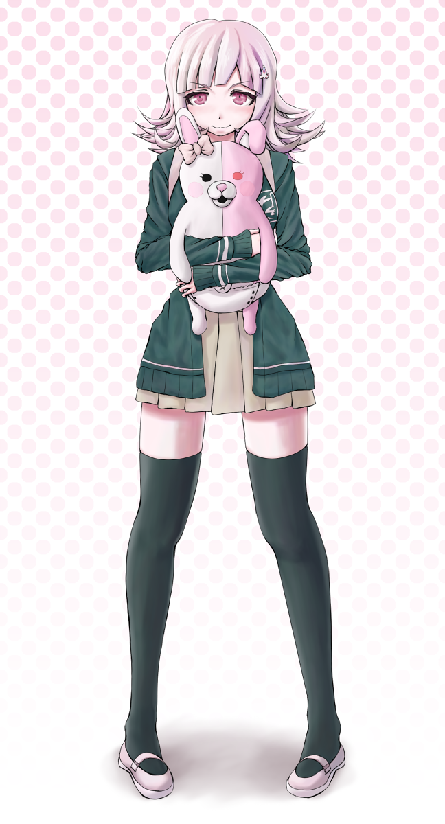 nanami chiaki and monomi (danganronpa and 1 more) drawn by chome_(honeychurros)