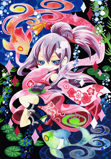 amane nishiki (blazblue and 1 more) drawn by najiki_(manaduki)