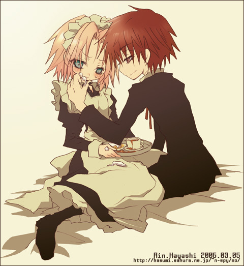 haruno sakura and sasori (naruto and 1 more) drawn by hayashi_rin