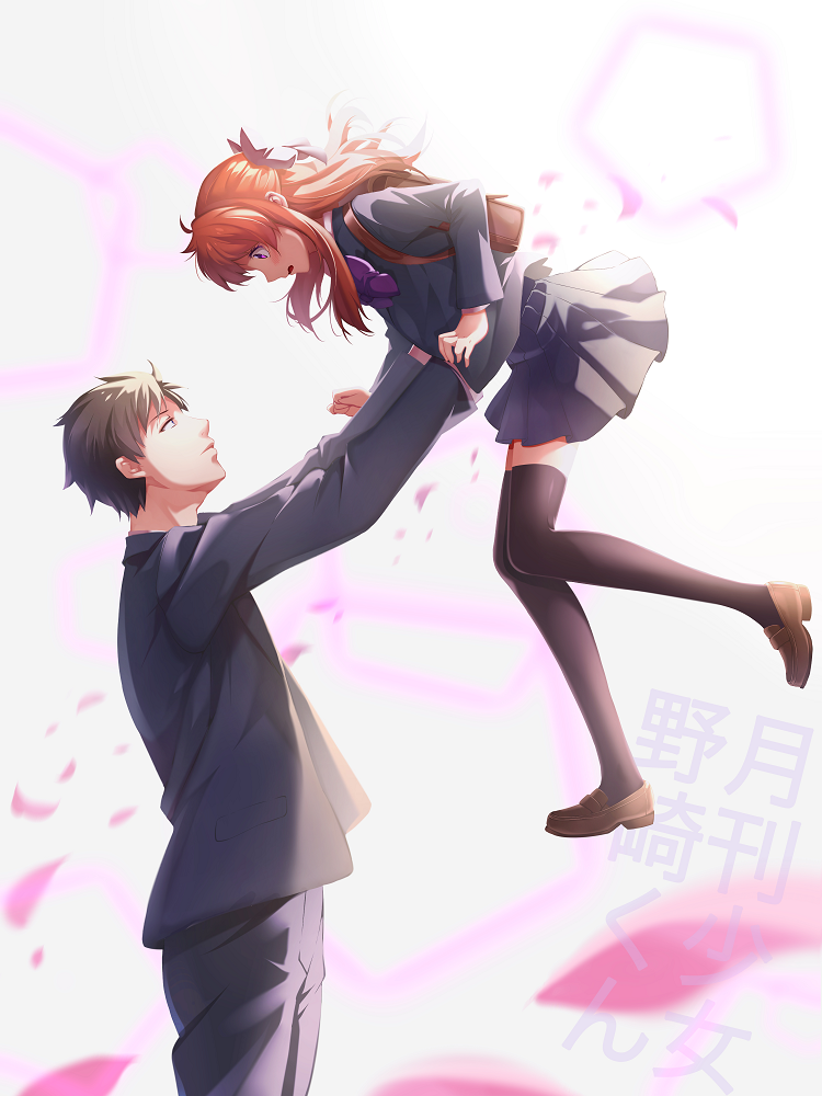 sakura chiyo and nozaki umetarou (gekkan shoujo nozaki-kun) drawn by ello
