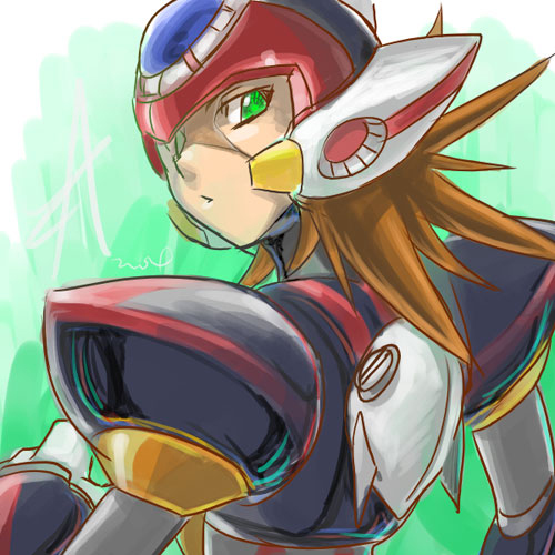 axl (mega man and 1 more) drawn by mri
