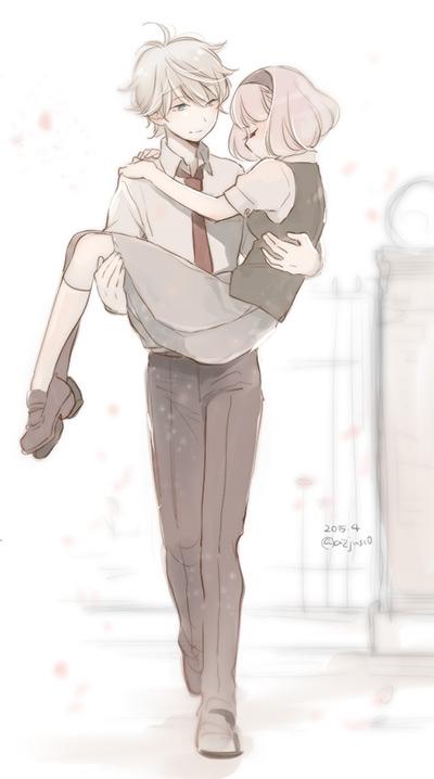 slaine troyard and lemrina vers envers (aldnoah.zero) drawn by jusc0