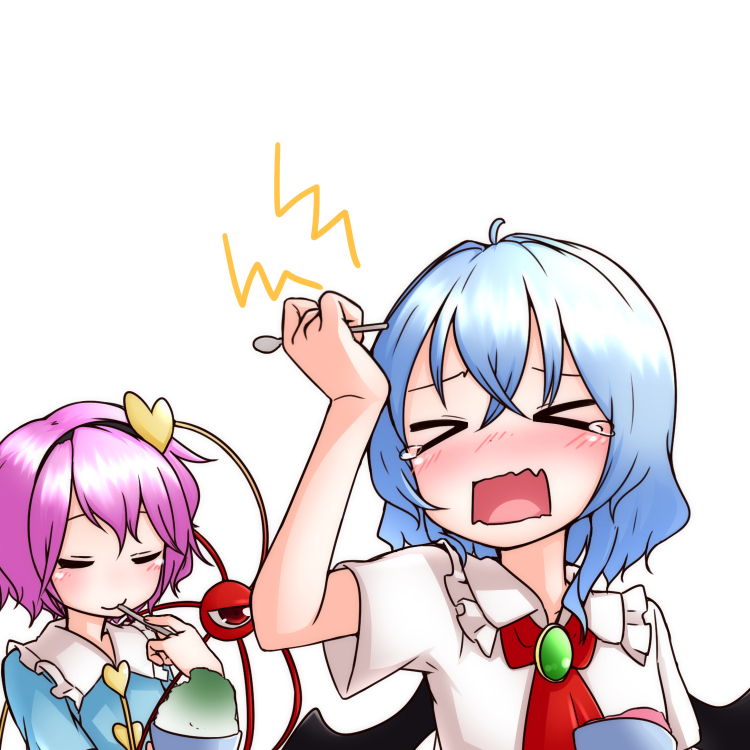 remilia scarlet and komeiji satori (touhou) drawn by kameyan