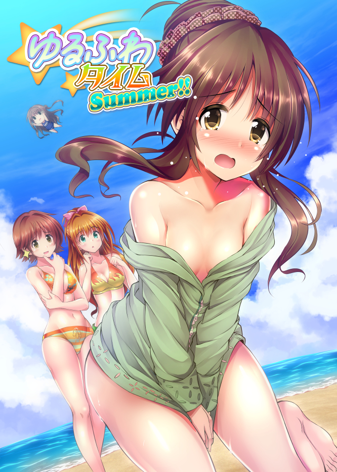 shimamura uzuki, honda mio, takamori aiko, and hino akane (idolmaster and 1 more) drawn by ment
