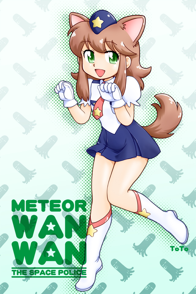 meteor (uchuu keisatsu meteor wanwan) drawn by toto_(toto_6w)