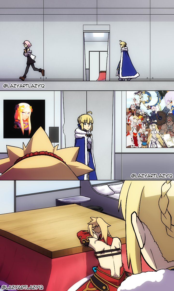 artoria pendragon, saber, mash kyrielight, abigail williams, jeanne d'arc, and 12 more (fate and 1 more) drawn by lazyartlazy12 and tyrnickleback