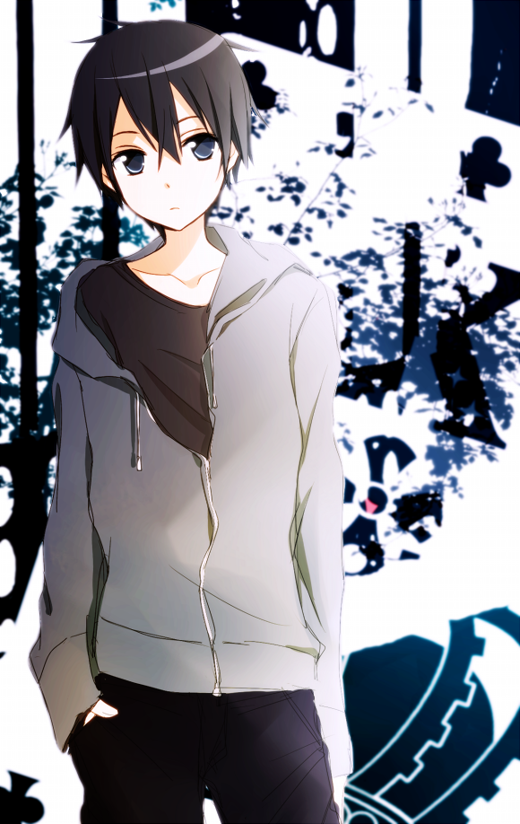 kirito (sword art online) drawn by tsukimori_usako