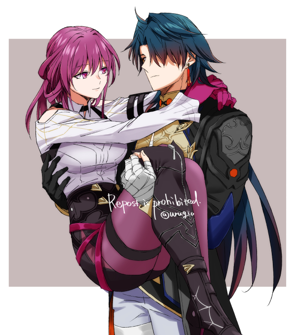 kafka and blade (honkai and 1 more) drawn by uru_(urugio)