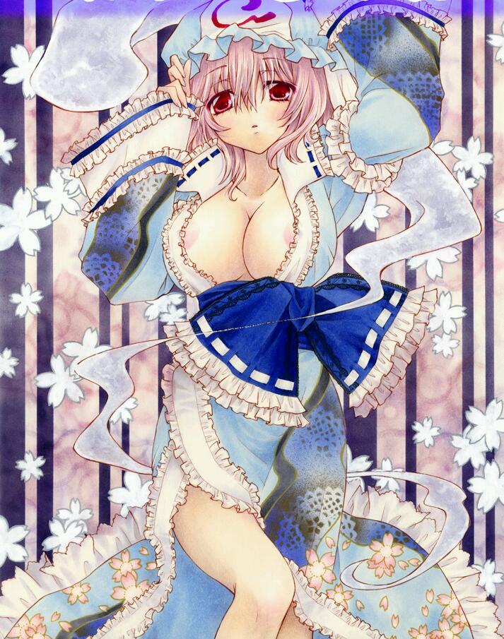 saigyouji yuyuko (touhou) drawn by aoi_yuuka_(ao_no_kokoro)