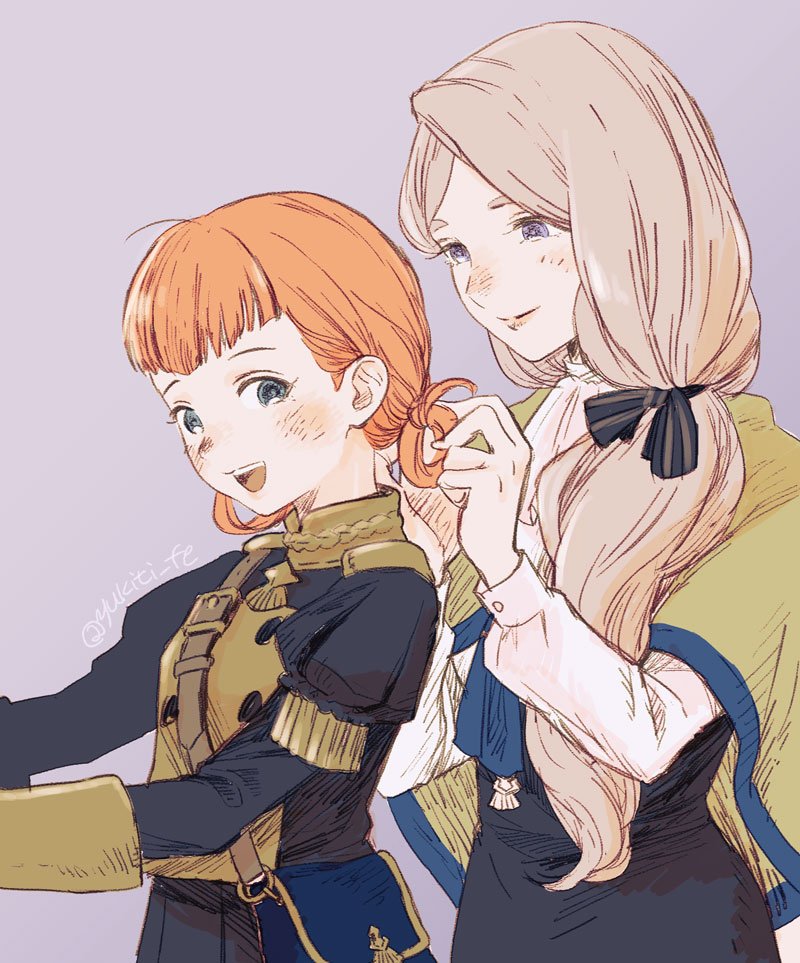 mercedes von martritz and annette fantine dominic (fire emblem and 1 more) drawn by yu_kiti24