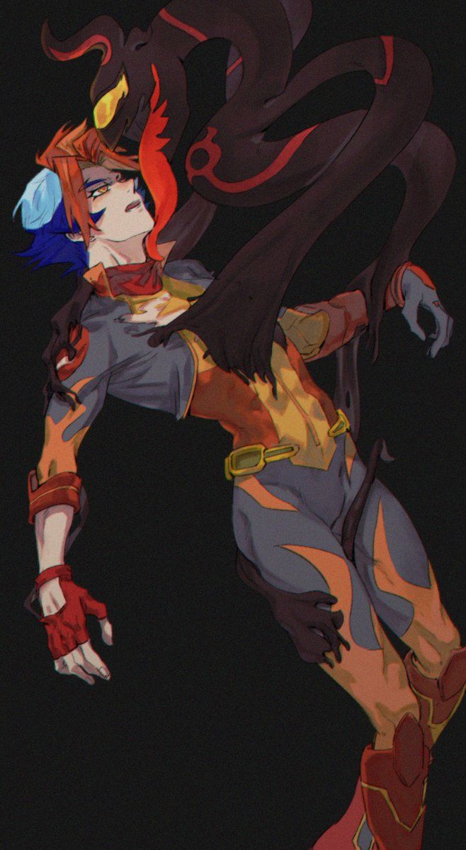 homura takeru, soulburner, and flame (yu-gi-oh! and 1 more)