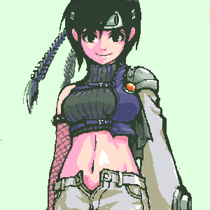 yuffie kisaragi (final fantasy and 1 more) drawn by chiyoko_(freem)