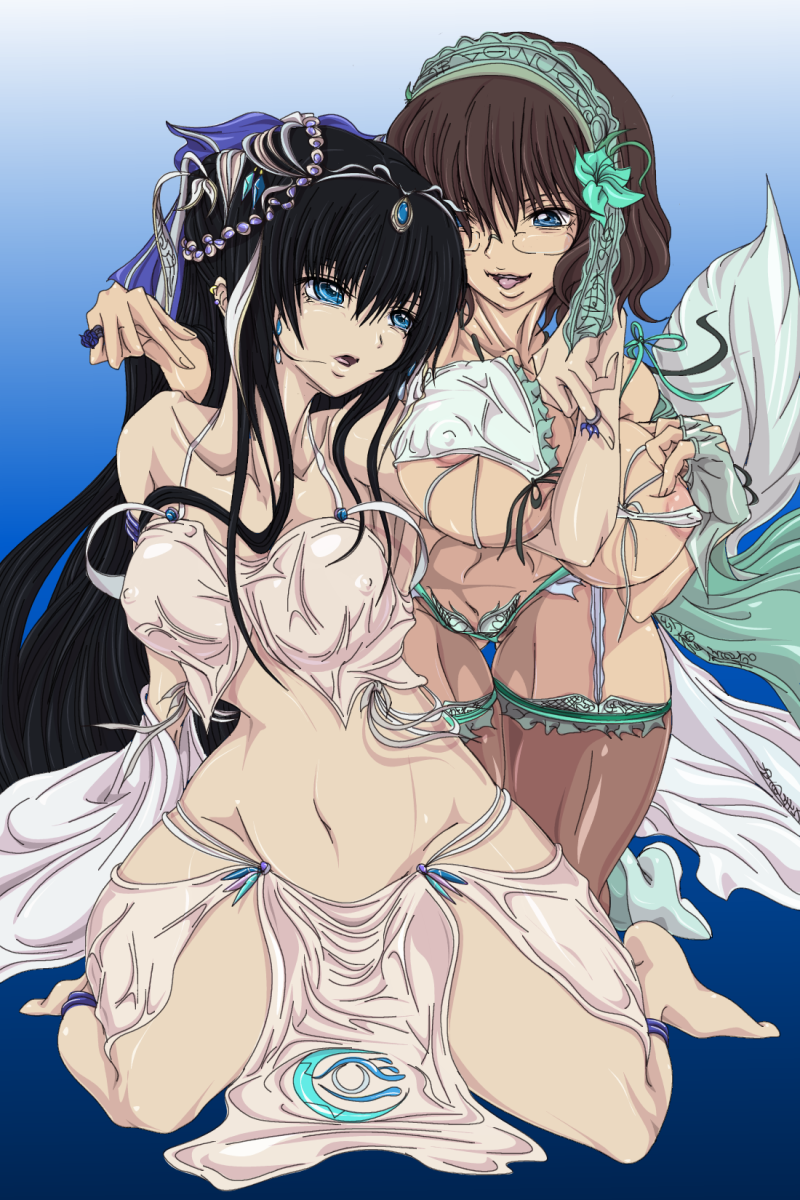 marina ismail and shirin bakhtiar (gundam and 1 more) drawn by madhatter_hello