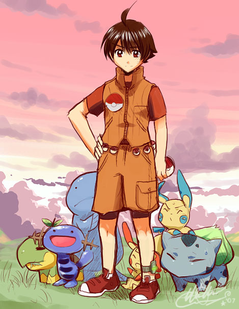 bulbasaur, wooper, turtwig, quagsire, minun, and 1 more (pokemon)