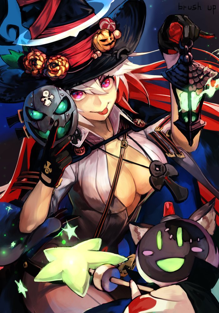 jack-o' valentine and magician servant (guilty gear and 1 more) drawn by hungry_clicker