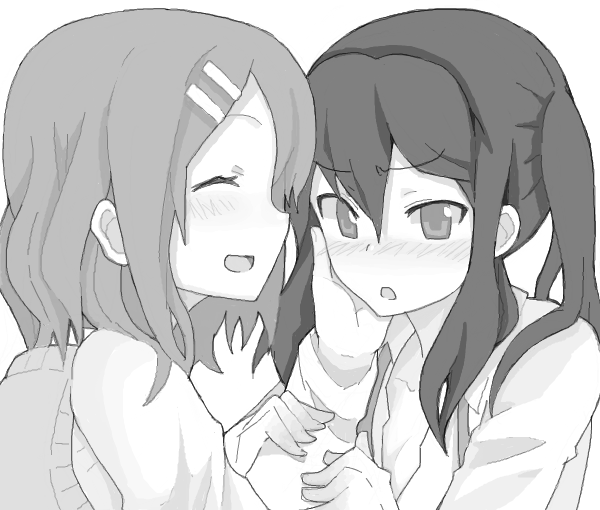 nakano azusa and hirasawa yui (k-on!) drawn by kuzu_kow