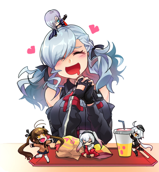 spas-12, m14, mg5, lwmmg, and c96 (girls' frontline) drawn by wangpo