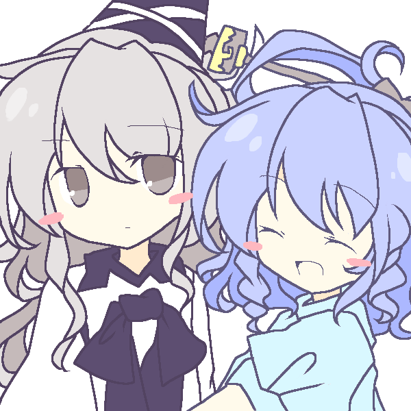 mononobe no futo and kaku seiga (touhou) drawn by joou_heika_(precare_deum)