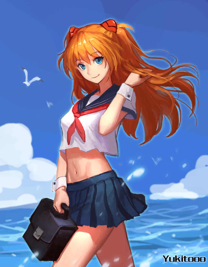 souryuu asuka langley (neon genesis evangelion) drawn by sanpuu_shiromizu