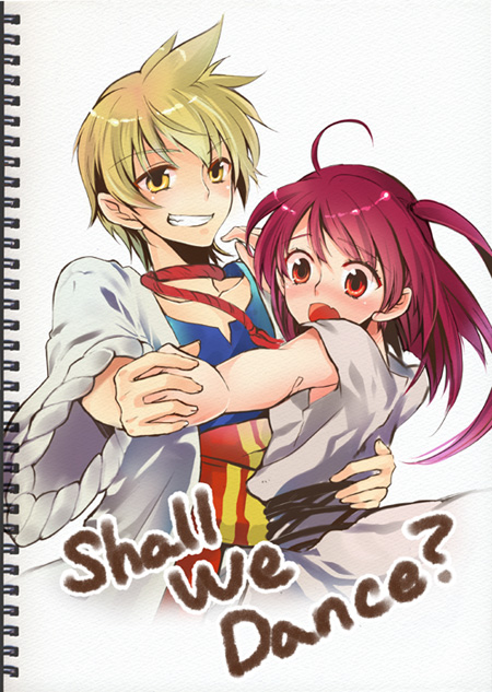 morgiana and alibaba saluja (magi the labyrinth of magic) drawn by noa_(meing)