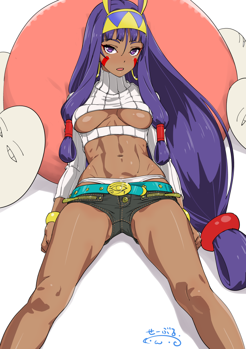 nitocris and medjed (fate and 1 more) drawn by suna_(sandworks)