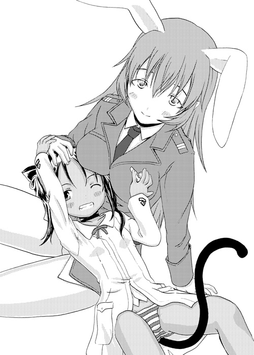 charlotte e. yeager and francesca lucchini (world witches series and 1 more) drawn by sabamu