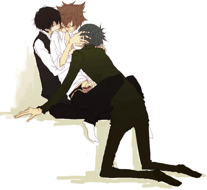 sawada tsunayoshi, rokudou mukuro, and hibari kyouya (katekyo hitman reborn!)