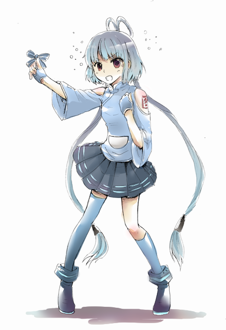 luo tianyi (vocaloid and 1 more) drawn by shammy1000