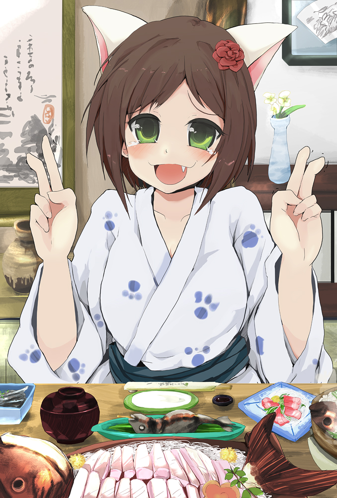 maekawa miku (idolmaster and 1 more) drawn by rakkogawa_rinro