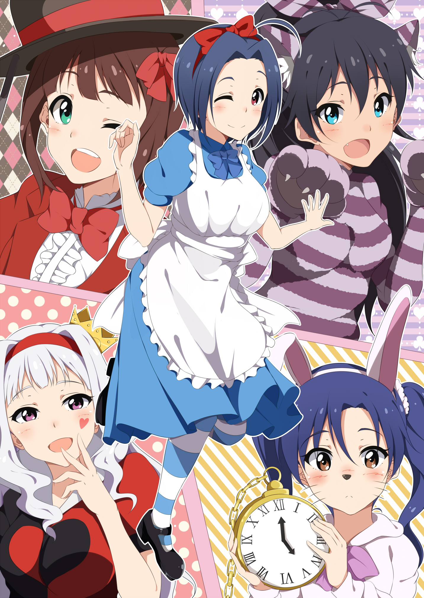 Amami Haruka Shijou Takane Kisaragi Chihaya Ganaha Hibiki Miura Azusa And 4 More Idolmaster And 2 More Drawn By Hitotsuki Nanoka Danbooru