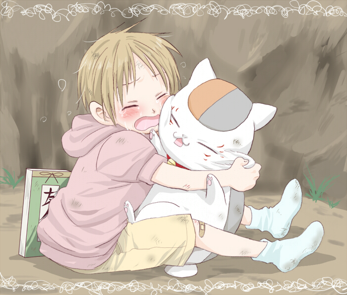 natsume takashi and nyanko-sensei (natsume yuujinchou) drawn by matumoto_mouse