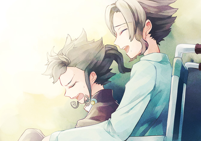 tsurugi kyousuke and tsurugi yuuichi (inazuma eleven and 1 more) drawn by maico_(a218)