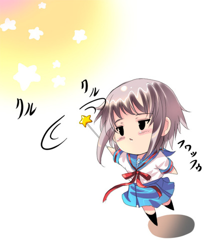 nagato yuki (suzumiya haruhi no yuuutsu) drawn by shiranagi