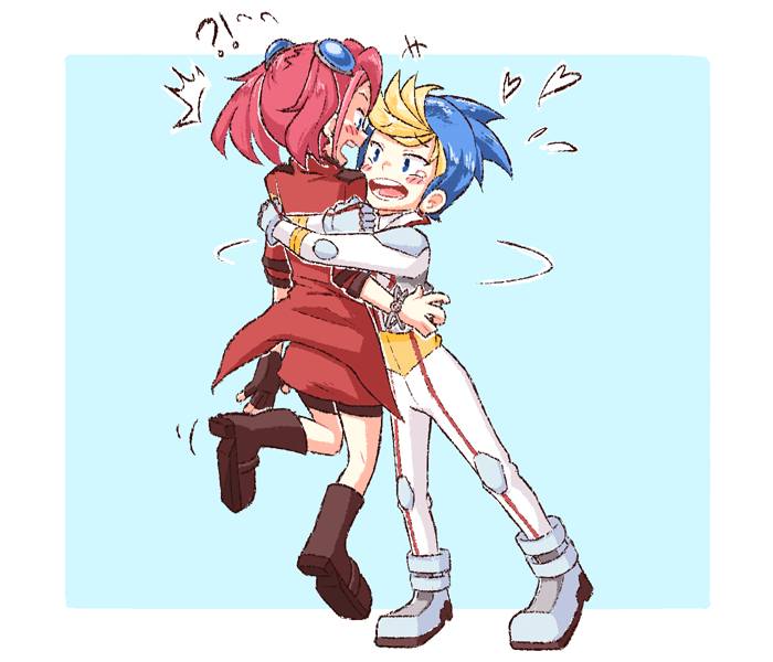 hiiragi yuzu, serena, and hugo (yu-gi-oh! and 1 more) drawn by friedbun
