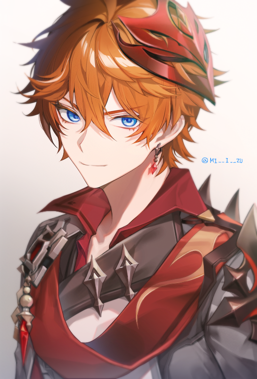 tartaglia (genshin impact) drawn by miizu_(mi_i_zu)