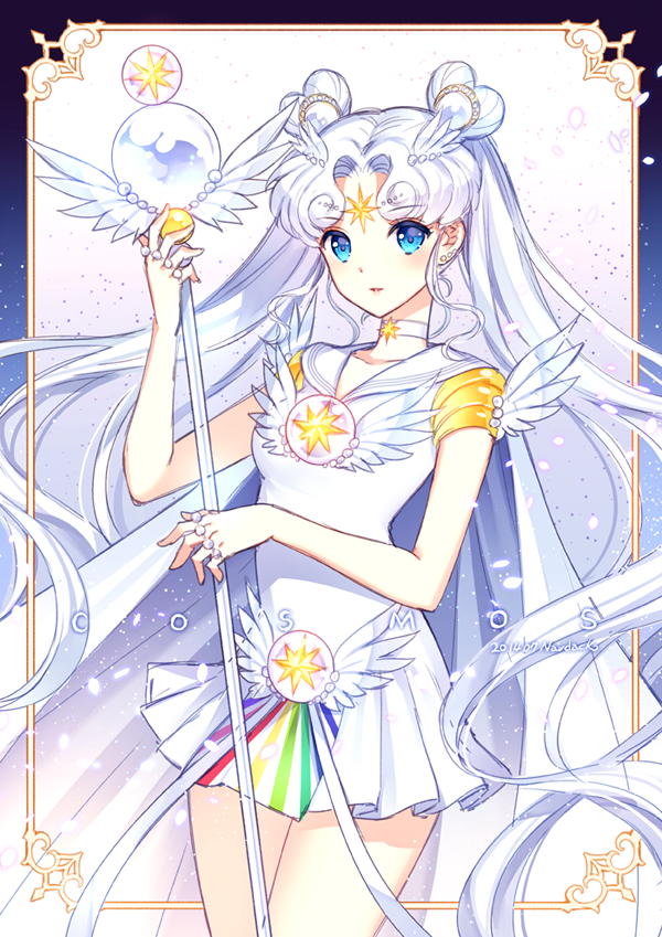 sailor cosmos (bishoujo senshi sailor moon and 1 more) drawn by nardack