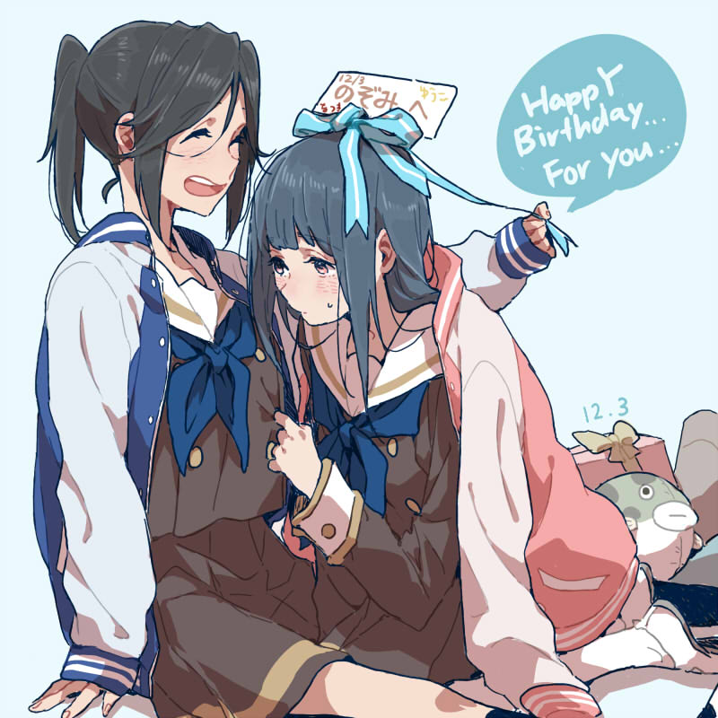 yoroizuka mizore and kasaki nozomi (hibike! euphonium) drawn by ree_(re-19)