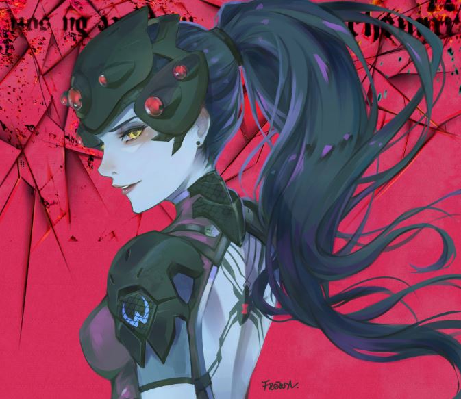 widowmaker (overwatch and 1 more) drawn by frown_(wonderland85711)