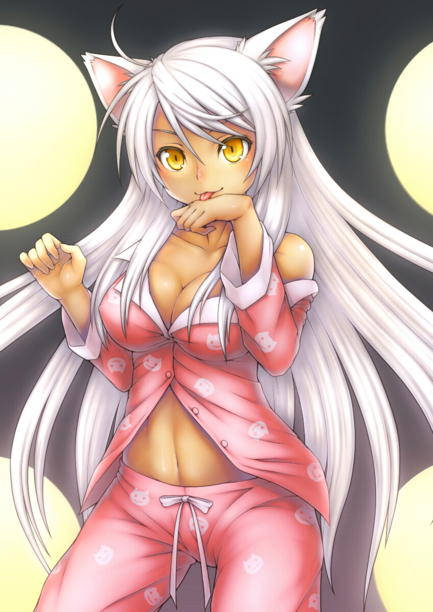 hanekawa tsubasa and black hanekawa (monogatari and 2 more) drawn by tsuji