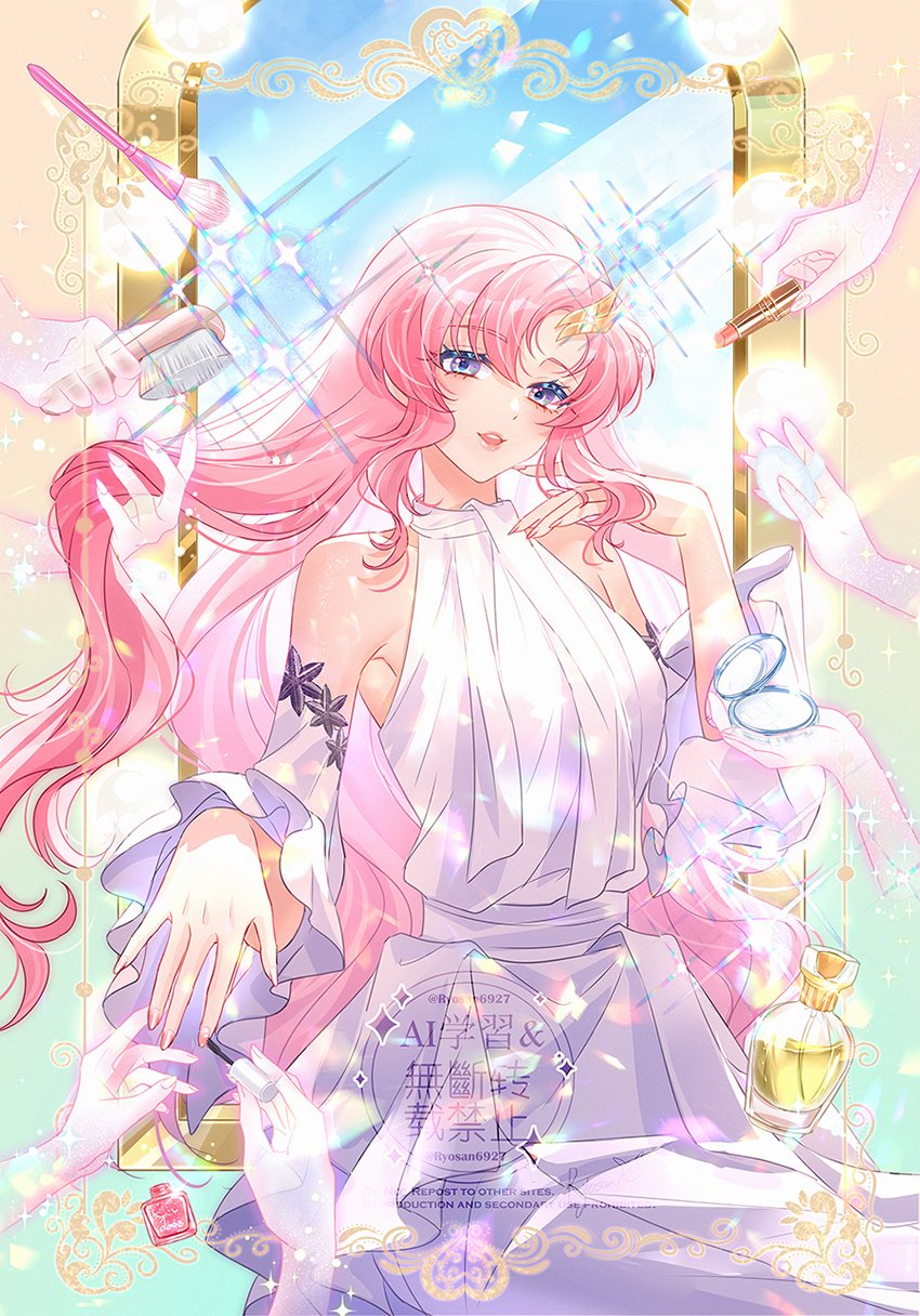 lacus clyne (gundam and 2 more) drawn by tsuna2727