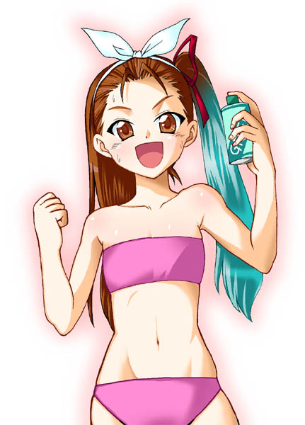hatsune miku and minase iori (idolmaster and 2 more) drawn by miyabe_makoto