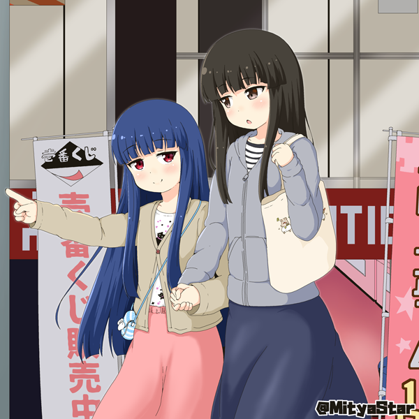 sajo yukimi and kurokawa chiaki (idolmaster and 1 more) drawn by mitya
