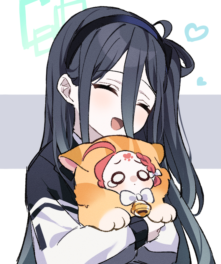 aris and yuzu (blue archive) drawn by look_128