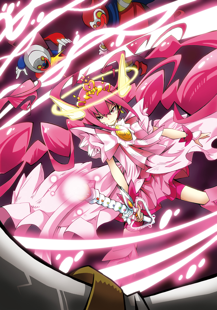 hoshizora miyuki and cure happy (precure and 1 more) drawn by o5o3